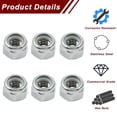 thumbnail image 4 of Glaciersei 30 Pcs 5/16-18 Nylon Insert Hex Locknuts 304 Stainless Steel Lock Nuts, Hex Drive, Full Thread Hardware Nuts for Mechanical Equipment & Construction Repair (Sliver) 5/16, 4 of 5