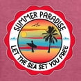 thumbnail image 5 of Wild Bobby Summer Paradise Let the Sea Set You Free Men Tee, 5 of 5