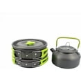 thumbnail image 5 of Camping Cookware Mess Kit, Backpacking Hiking Outdoors Gear, Lightweight Cookset Camping Accessories Equipment Gear for Outdoor Cooking (Color : Black), 5 of 8
