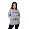 thumbnail image 4 of NCAA Michigan Wolverines Womens Ribbed Pullover, GREY, Large, 4 of 4