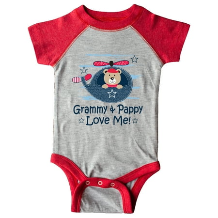 

Inktastic Grammy and Pappy Love Me Gift Baby Boy or Baby Girl Bodysuit