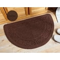 thumbnail image 4 of EAYY Tapis d'Entrée Rétro en Demi-Cercle pour la Maison, Paillasson de Porte, Paillasson d'Entrée, Tapis de Porte Demi-Lune, Tapis de Porte pour Chambre, Tapis Demi-Lune Intérieur, Dos Antidérapant 18.8 X 28.7 Po, 4 of 4