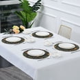 thumbnail image 7 of IAUYY Set of 4 Round Placemats for Dining Tables Heat-Resistant and Wear-Resistant DIY Printing Design Table Placemats，Applicable for Christmas Orange-brown Gingerbread, 7 of 7