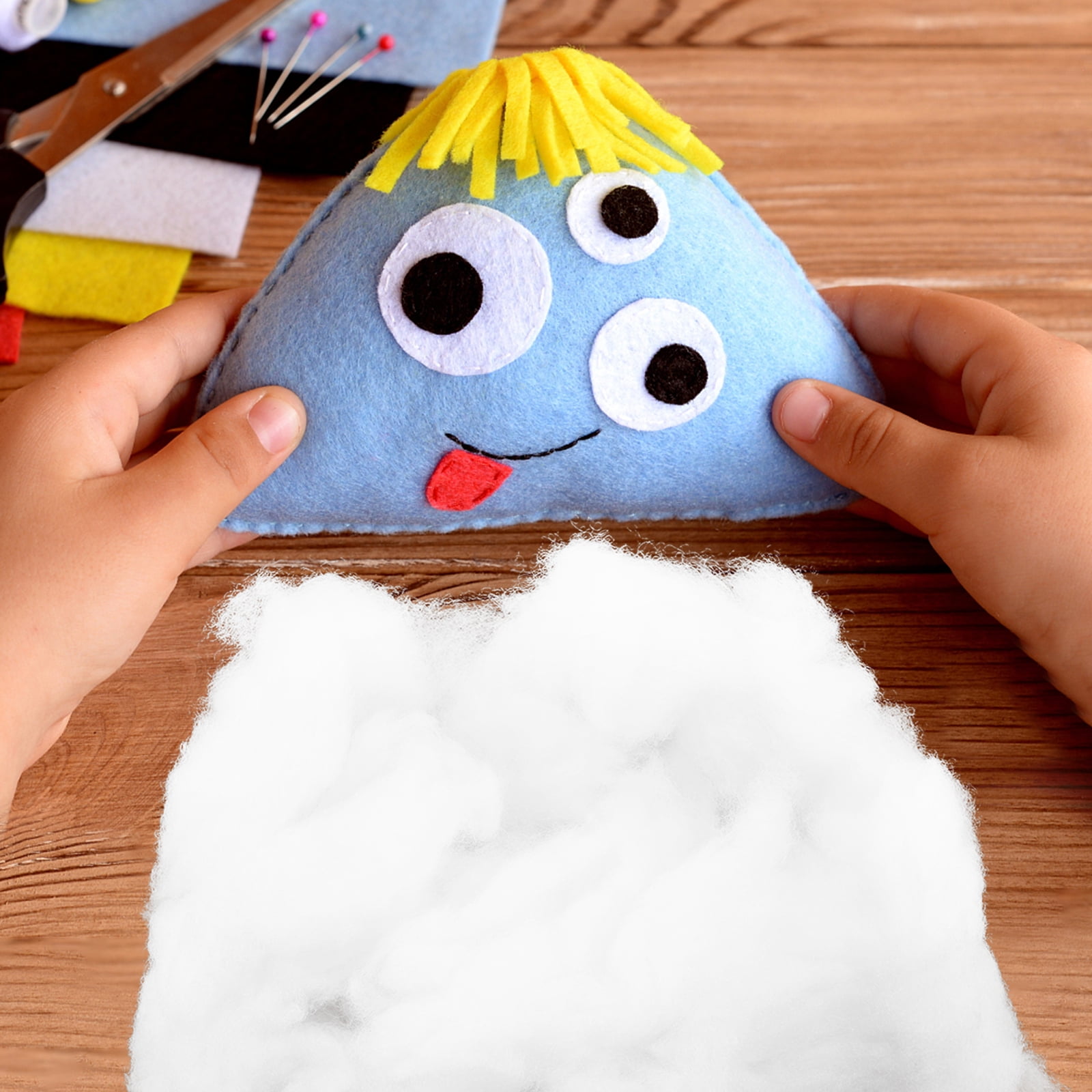 Gymnture 1 Bag Filling Stuffing Fluffy Fill Stuffing for Stuffed Animals Dolls Pillow Cushion 500g