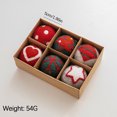 thumbnail image 3 of Christmas Clearance! SuoKom Christmas Balls, 6Pcs 1.9 Inch Wool Felt Christmas Balls Hanging Ornaments Shatterproof Delicate Baubles Set, for Home Holiday Party Xmas Tree Decoration Gifts, 3 of 6