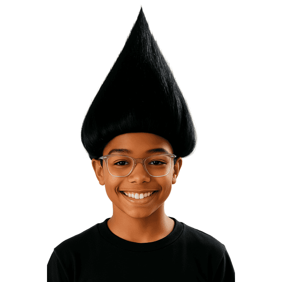 My Costume Wigs Black Troll One size fits all Trolls Ages 14
