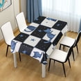 thumbnail image 3 of Yayeee Tablecloths for Rectangular Tables 54 x 54 inch Party Table Cover, Blue Cat Stars, 3 of 6