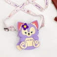 thumbnail image 5 of Monederos de silicona de dibujos animados para niños, bolso bonito de silicona, bolso de hombro decorativo, color morado, 5 of 5
