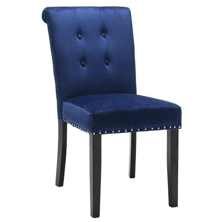 UWR-Nite Velvet Kitchen Chairs Side Parsons Chairs, Tufted Chairs Chairs Modern Accent for Set Resturant Dining Room Upholstered 2, Home Wooden of Dining