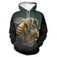 thumbnail image 2 of Sudadera con capucha de abeja en forma de panal para hombre, sudadera con estampado 3D, sudadera informal holgada de talla grande, ropa de calle de diseñador, ropa para hombre, 2 of 5