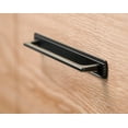 thumbnail image 4 of Goo-Ki 7.6''(192mm) Hole Centers Matte Black Cabinet Drawer Pulls with Backplate, Zinc Alloy Luxury Cabinet Handles for Dresser,Wardrobe,Cupboard,Cabinet Hardware,2 Pack, 4 of 7
