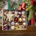 thumbnail image 5 of 70 Pcs Christmas Tree Ornaments Set, Plastic Macaron Candy Box Painted Baubles, Hanging Ball Decorations for Holiday Tree, Wreath, Garland, and Gift Wrapping, 5 of 5