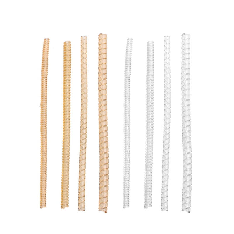 8PCS Ring Size Adjuster for Loose Rings Jewelry Sizer Making Jewelry Guard Spiral Plastic Tightener for Women Men Ring