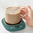 thumbnail image 4 of USB Coffee Cup Warmer Pad, 55-75°C Adjustable Temperature, Safe and Compact Thermostatic Heating for Coffee, Tea, Cocoa, Home, Office, Desktop, Travel, Drink Warm All Day, 4 of 4