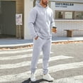 thumbnail image 5 of TrdSipl Mens Casual Tracksuit 2 Pieces Hoodies with Sweatpants Sets Running Jogging Sweatsuit Sets for Men Loose Comfy Athletic Suit Sets, 5 of 8