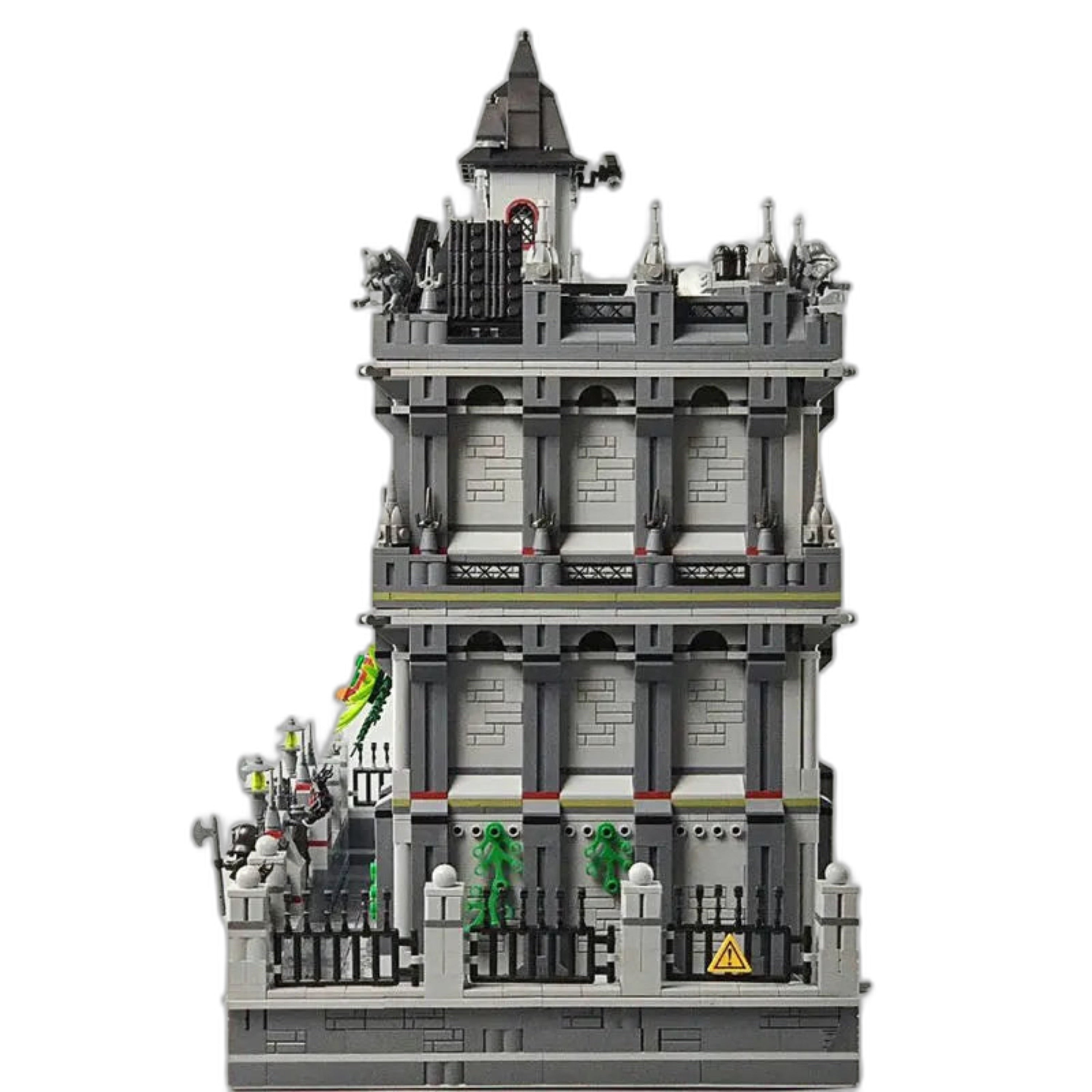 General Jim’s Toys & Bricks Lunatic Asylum Hospital, Modular Building Blocks Set – 3 Levels