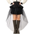 thumbnail image 3 of GRACEART Steampunk Women's Tulle Skirts Waist Belt for Women Ruffles Pirate Corset Costumes, 3 of 8