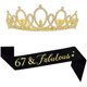 thumbnail image 1 of wonima44 Mayin Happy 60th Birthday Tiara and Sash Gifts Women Party Favor Supplies, 1 of 1