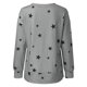 thumbnail image 5 of Moda mujer imprimir manga larga cómoda transpirable o-cuello camisa Tops Fridja  ghj987+1398, 5 of 7