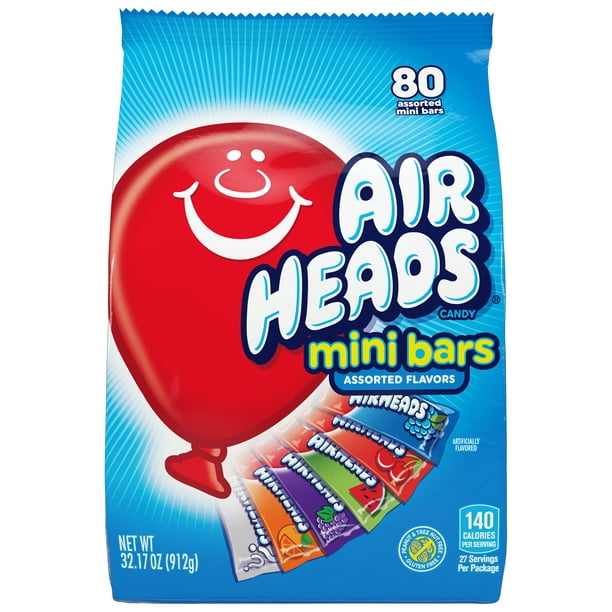 Airheads Candy Variety Pack, Individually Wrapped Assorted Fruit Mini Bars,  32.17 Ounces - Walmart.com