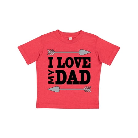 

Inktastic I Love My Dad- Hearts and Arrows Gift Toddler Boy or Toddler Girl T-Shirt