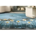 thumbnail image 3 of Flower Rug, Daisy Flower In Glass Bottles Rugs, Daisy Lover Gift Rugs, Stair Rugs, Daisy Lover Gift Rug, Anti-Slip Carpet Rug, Blue Rug, 5.2'x7.5' - 160x230 cm, 3 of 8
