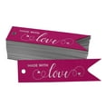 thumbnail image 1 of Inkdotpot Silver Foil Paper Hang Tags Made With Love Text Favor Tags 50 Pieces, 1 of 1