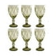 thumbnail image 2 of Set 6 Copas De Cristal Labrado BELUG Copa Vidrio Colores Olivo, 2 of 2