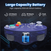Luxmo 2.4 GHz Wireless Controller for Gamecube Console , Switch, PC, MacOS, RetroPie, Raspberry Pi and Other USB Devices
