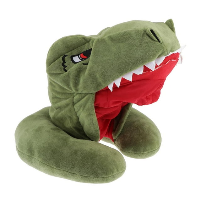 Almohada de cuello de viaje Hugo Prettyia en forma de U de dinosaurio 30 cm