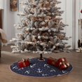 thumbnail image 4 of Fotbe Anchor Pattern Christmas Tree Skirt, Tree Skirts Plush Christmas Decorations, Christmas Tree Skirts Xmas Decorations Holiday Party Decor-36", 4 of 6