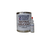 Neutral Gelcoat - No Wax - Quart with 15cc Hardener (MEKP)