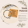 thumbnail image 5 of KLL Thank You Gifts for Women, Natural Rainbow Stone Bracelet Appreciation Gifts for Teacher Mentor Mom Aunt Principal Secretary Boss Colleague Friends - Leaving Gifts Retirement Gifts, 5 of 7