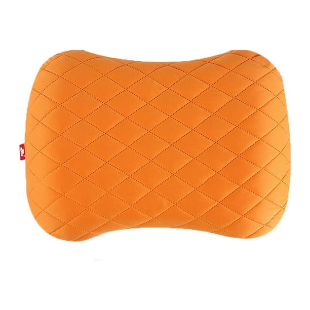 Greeniant Almohada plegable inflable ultraligera para viaje, Camping, dispositivo para siesta, almohadas de aire para el cuello, reposacabezas de avión carpas Naranja Greeniant OD031984-03