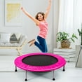 thumbnail image 3 of Patiojoy Trampoline Pliant Mini 38 Pouces Trampoline Portable avec Rembourrage & Ressorts Rose, 3 of 5