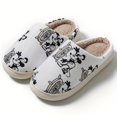thumbnail image 1 of Mouse Printed Cotton Slippers, Cozy Warm Couple Home Slippers, Unisex, Non-Washable, Spring/Summer/Autumn/Winter, 1 of 6