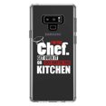 thumbnail image 1 of DistinctInk Clear Shockproof Hybrid Case for Samsung Galaxy Note 9 - TPU Bumper Acrylic Back Tempered Glass Screen Protector - I'm the Chef Get Over it, 1 of 5