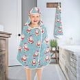 thumbnail image 4 of Toddler Hooded Beach Towel 24x50 Kids Bath Towels Soft Quick Dry for Swim Pool Boys Girls Santa Claus and Snow, 4 of 7