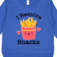 thumbnail image 3 of Inktastic Funny I Require Snacks French Fries Toddler Sweatshirt, 3 of 4