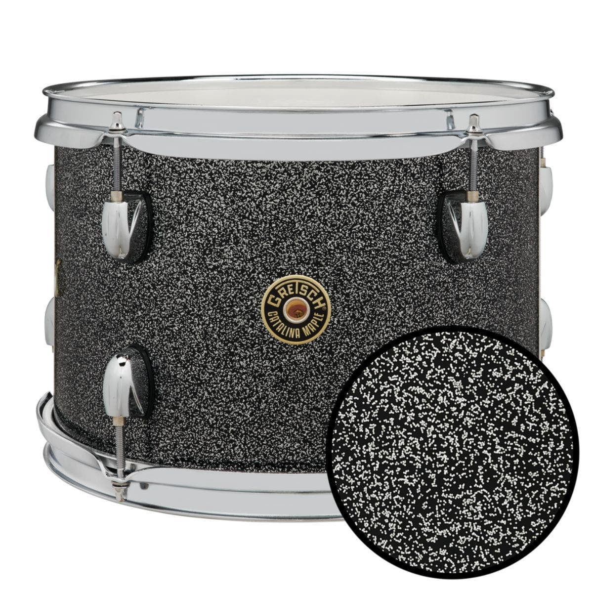 Gretsch Import 286445 Catalina Maple 4-Piece Drum Set, Black Stardust