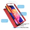 thumbnail image 5 of Samsung Galaxy A20 2019 Case, Sturdy Case for Galaxy A20 6.4", Full Body Coverage Protection Scratch Proof Hard Slim A20 Case With Tempered Glass Screen Protector Skin Case Cover -Rose Gold, 5 of 5