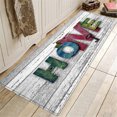 thumbnail image 2 of Tapis Absorbant à Motif de Ficelle de Plage et Grain de Bois avec Galets, Tapis de Buanderie Résistant aux Taches, Lavable à la Machine, Paillasson pour Porte d'Entrée Intérieur pour Extérieur, Patio, Plancher, Entrée, Porche, Garage, Bureau, 47x16 Po, 2 of 2