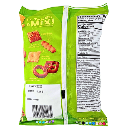 Chex Mix Jalapeno Cheddar Cheese Snack, 3.75 oz Each (8 Pack