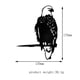 thumbnail image 2 of Siluetas De Búho Arte De Metal Rama Al Aire Libre Decoración De Pájaros Ornamento Serendint HA036240-00, 2 of 6