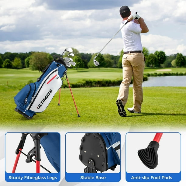 Costway Men's Complete Golf Clubs Package Set 10 Pieces Includes