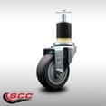 thumbnail image 2 of 3.5 Inch SS Thermo Rubber Wheel Swivel 1-7/8 Inch Expanding Stem Caster, 2 of 2