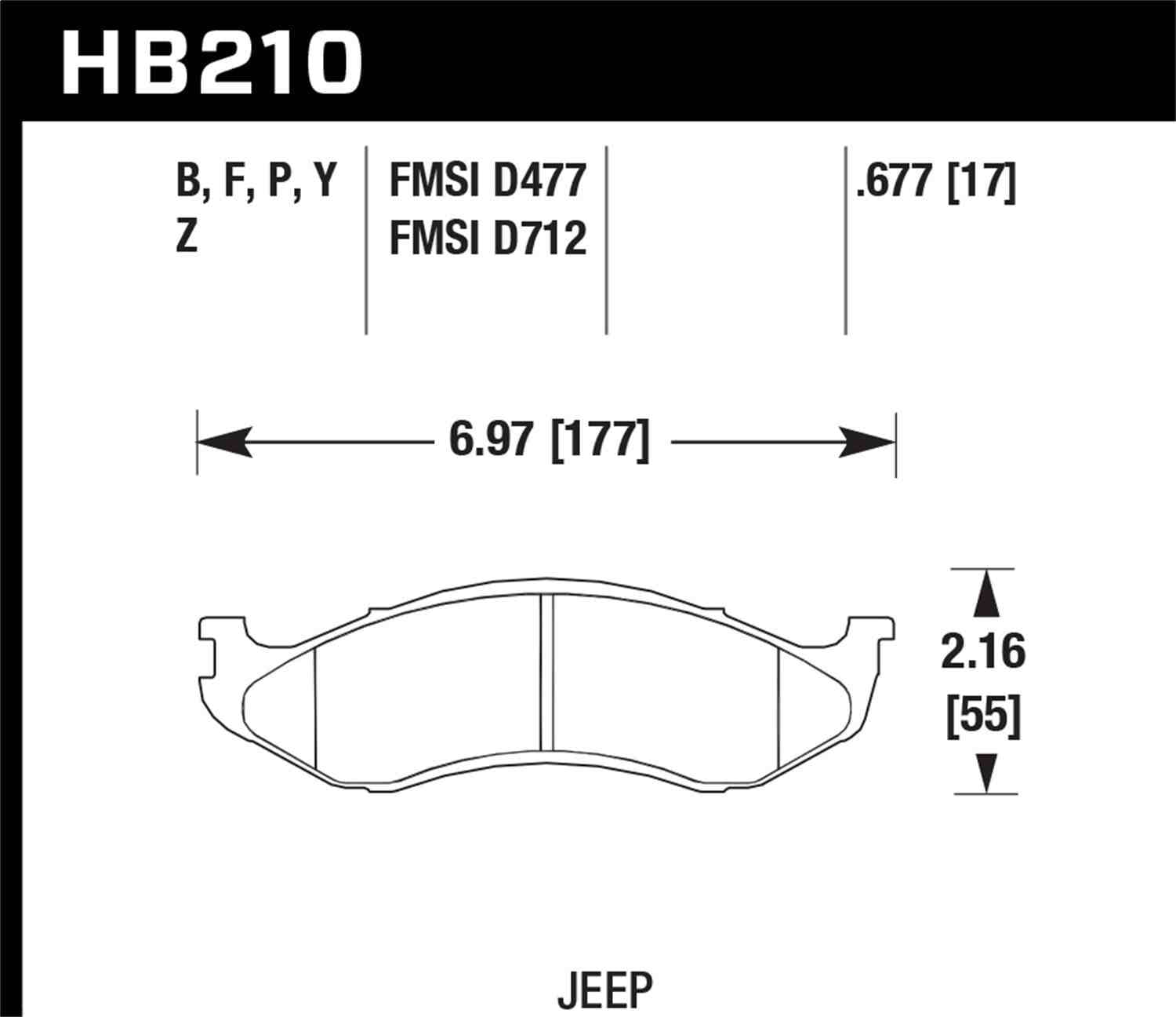 Hawk LTS Street Brake Pads Fits select: 1998-2001 JEEP WRANGLER / TJ, 1998-2001 JEEP CHEROKEE
