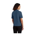 thumbnail image 2 of MERCER+METTLE Women's Stretch Jersey Polo | Short Sleeve Work Polo for Women, Moisture Wicking Jersey Shirt - Insignia Blue 2XL, 2 of 4