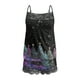 thumbnail image 5 of Puntoco Pijamas para mujer, conjunto de pijamas casuales con tirantes de encaje sexys de Navidad para mujer, camisetas sin mangas, pantalones cortos empalmados, 5 of 5