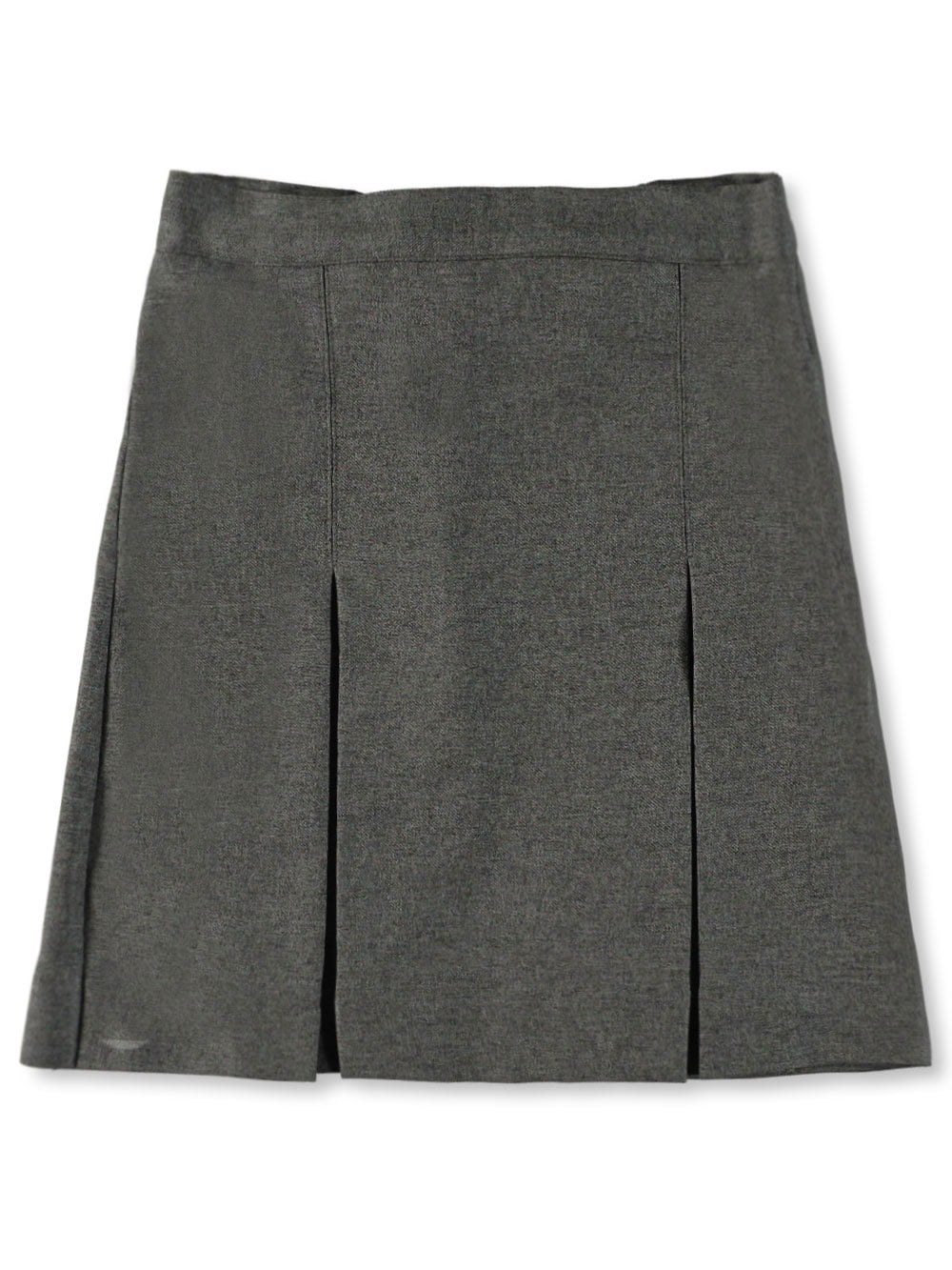 Listers Schoolwear Ages 4-13 Girls School Skirt Adjustable Waist Black Grey Pleated 